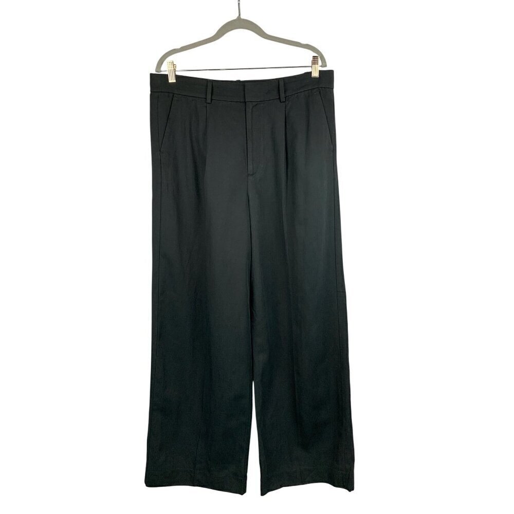 Madewell Black Wide-Leg Pants S